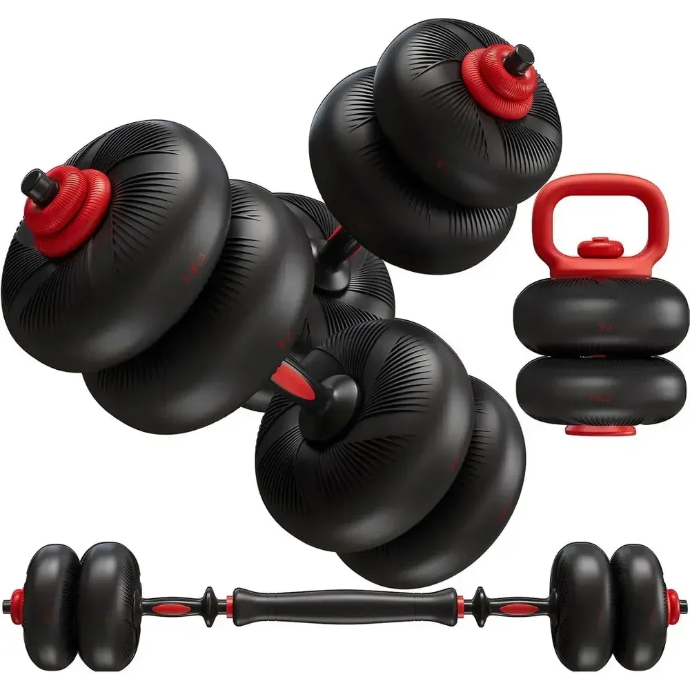 Dumbbell Set - PVC Kaplamalı, Ayarlanabilir Dambıl Seti, Evde