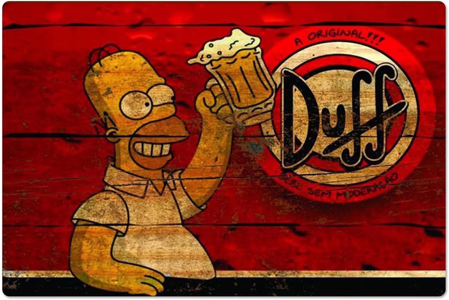 Sports Equipment Poster - Retro Metal Poster Homer Duff Bira